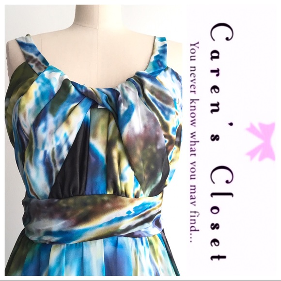 Wayne Cooper Silk Tie Dye Maxi Dress - Picture 5 of 5
